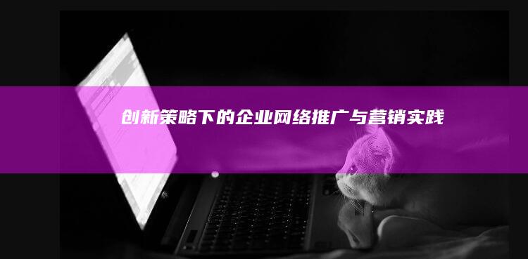 创新策略下的企业网络推广与营销实践